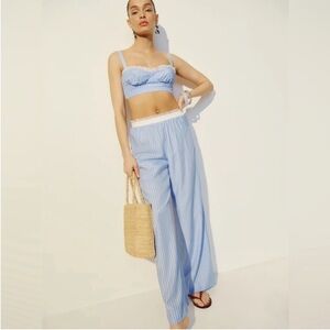 NWT • Pippa 2 piece set in sky blue stripe - size 6